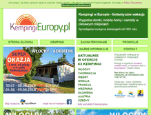 Tablet Screenshot of kempingieuropy.pl